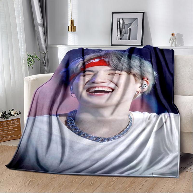 29 Style New Kpop Kim Tae Hyung V Min Yoon Gi,SUGA,Agust D Blanket,Soft Throw Blanket for Home Bedroom Bed Sofa Travel Cover Kid