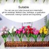 2pcs Artificial Flowers Tulips Real Touch Hand Faux Flower for Wedding Decoration Party Arrangements Garden Decor