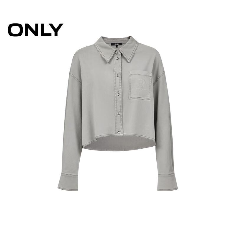 Only Women's Summer Cool Dropped Shoulder Long Sleeve Short Shirt