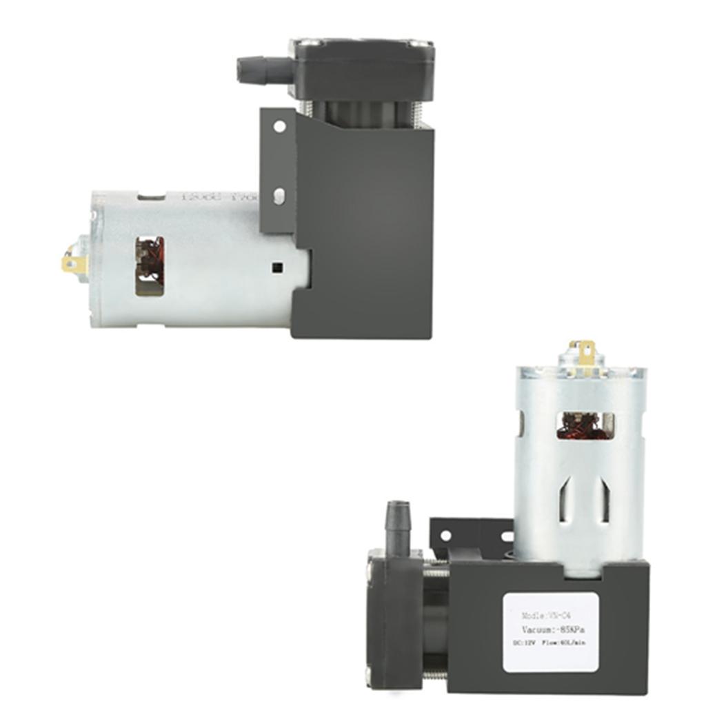 12V Small Oilless Vacuum Pump, 42W, 40LCelsiusmin, for Vacuum Adsorption Automation Equipment, Packaging Machines