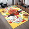 Anpanman Playful Square Area Rug, Non-Slip Floor Mat for Decor, Perfect Gift for Fans