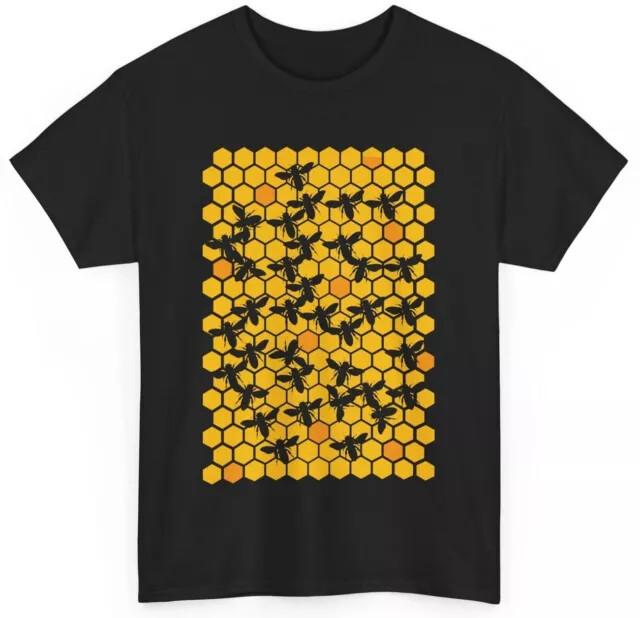 

Beekeeping Shirt Honeycomb Bees Lovers Beekeeper Apiarist Men Tshirt Unisex T-Shirt XXL