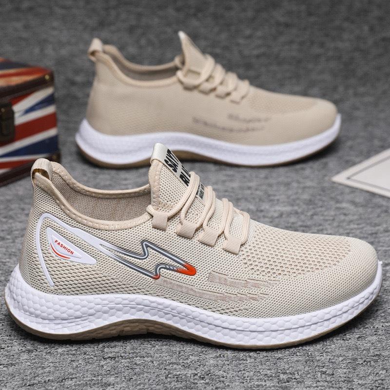 Men's Shoes New Summer Breathable Casual Sports Mesh Shoes Running Soft Sole Flying Mesh Lightweight Trendy Shoes