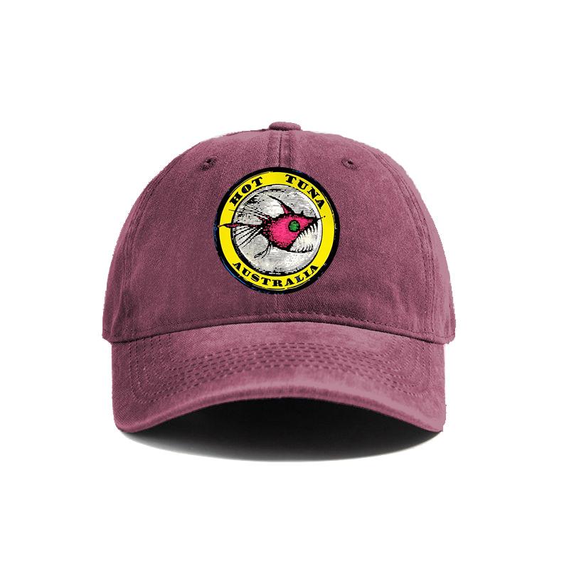 Hot Tuna Surf Baseball Cap Distressed Hats Cap Unisex Retro Outdoor Summer Adjustable Surfer Beach Hat