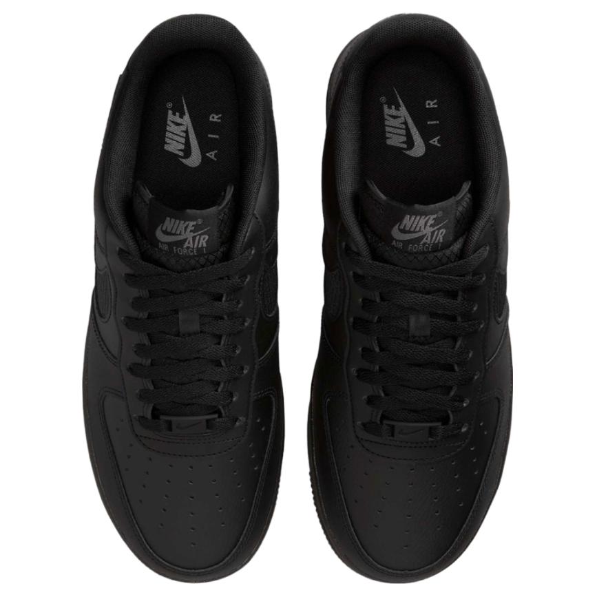 Nike Air Force 1 Low Triple Black Ripstop Unisex Sneakers IH4452-001