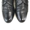 Made In Italy Vintage 80s-90s Gravati Leather Straight Tip Business Dress Shoes Size 9.5 27.5-28.5cm Black(USED)