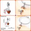 Copper Fashion Squirrel Squirrel Maple Leaf Charms Beads For 3Mm Bracelet Diy Fine Jewelry Gift Making
