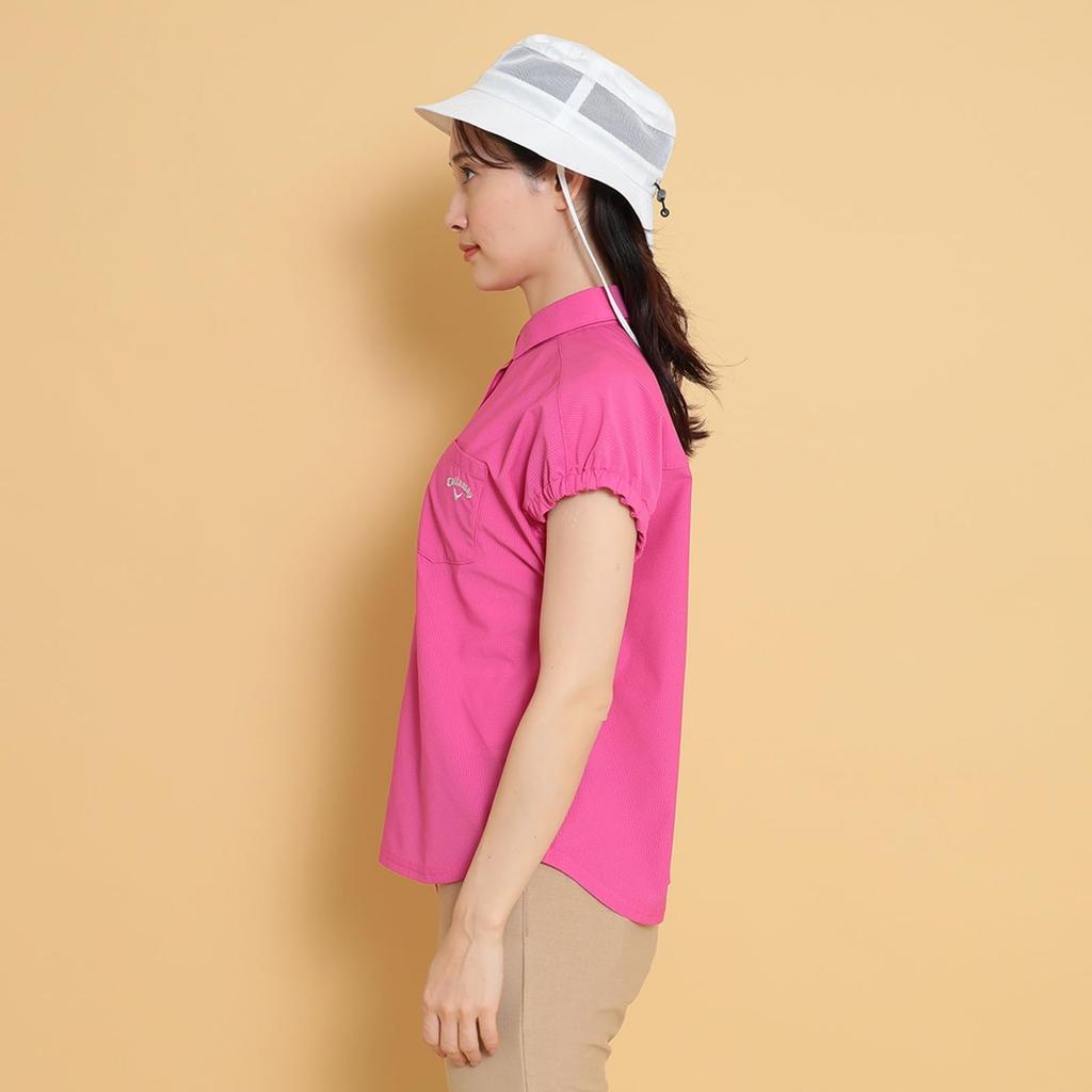 French Sleeve Shirt for Kazaana Mesh Golf C25134209 S [Callaway] Women's (Suitable Setup) / / 1092_Pink