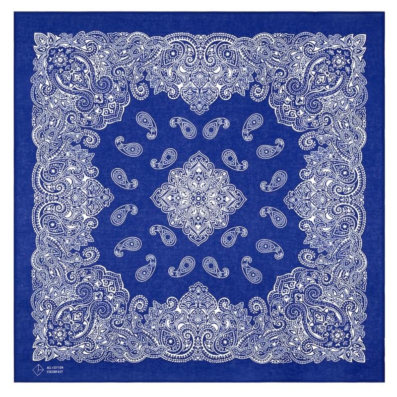 Paisleys Bandanas Handkerchief Multifunctional Scarves Hiphop Styles Scarf for Men and Women