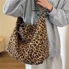 Women's Fashion Leopard Print Tote Bag, Large Capacity Shoulder Bag, Casual Trendy Versatile Daily Commute & Shopping Bag
