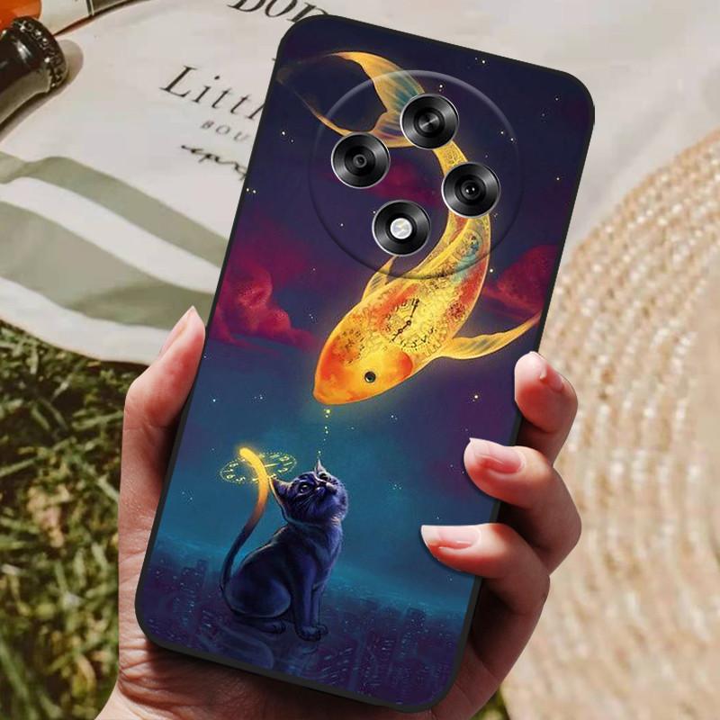 For Oppo Reno 12F Case Reno12 FS Luxury Painted Phone Silicon Back Cover For Oppo Reno12 F 5G FS Cases Protective Shell Capas