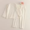 Children's Home Clothes Suit 2026 Autumn and Winter New Style De Jong Fine Woven Autumn Clothes and Long Trousers