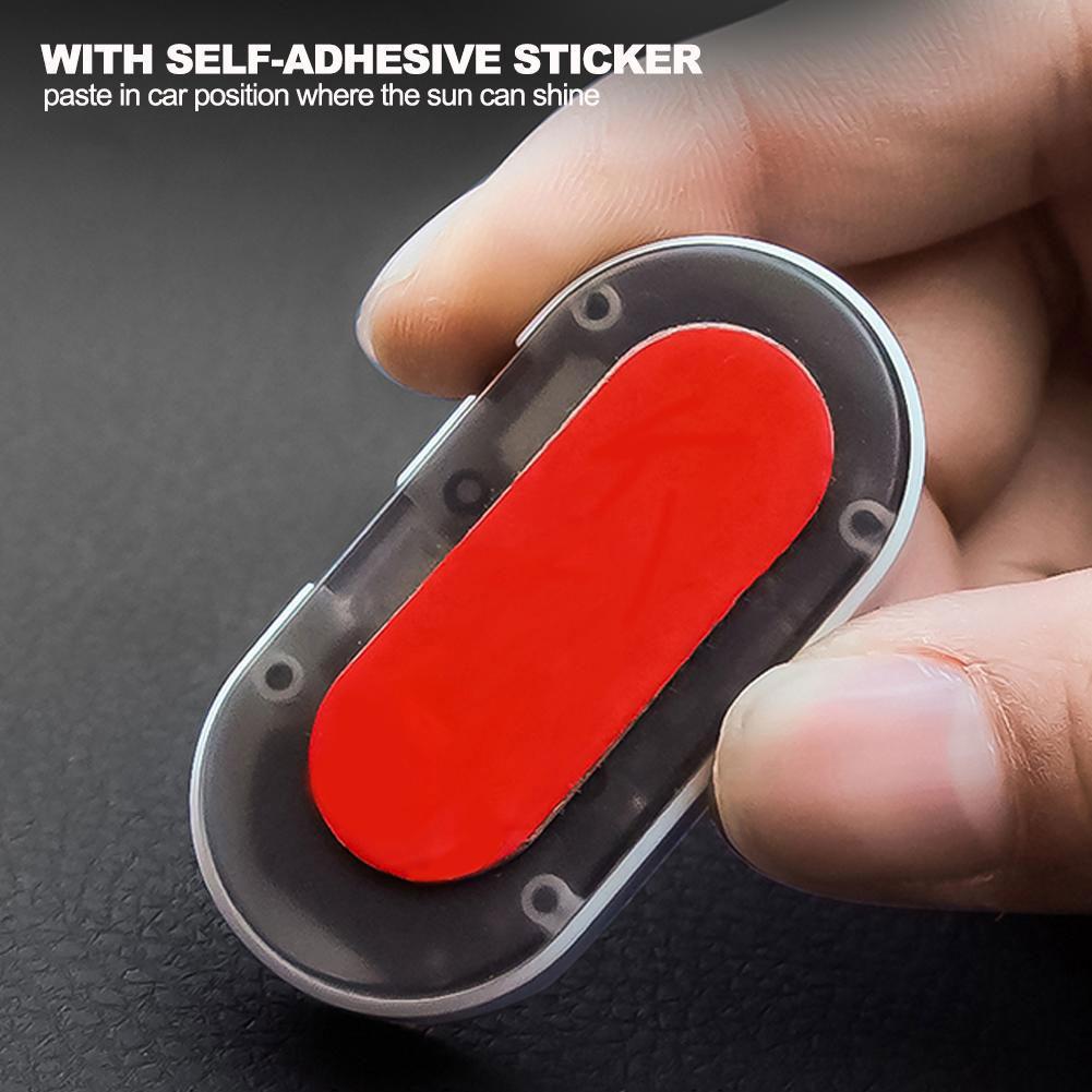 Car Fake Security Light Solar Powered Simulated Dummy Alarm Wireless Warning Anti-Theft Caution LED Lamp Flashing Imitation New