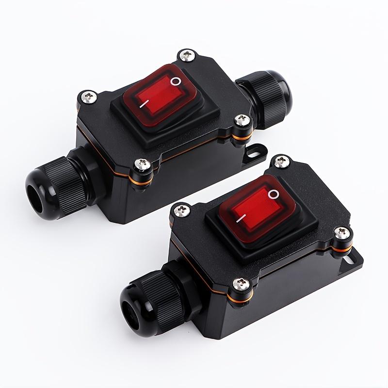 IP65 Outdoor Waterproof Ship Type Switch 220V/16/30A High-Power Dustproof Power Switch Intermediate Switch Button Switch