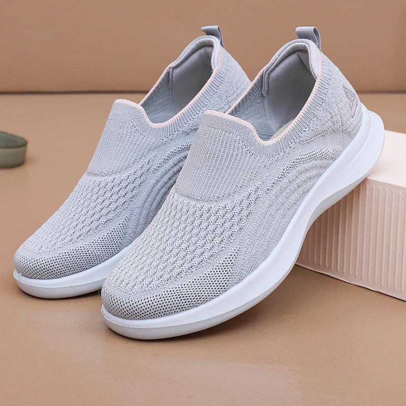 Shoes Women's Spring and Autumn New Women's Shoes Casual Walking Shoes One Pedal Soft-soled Mom Shoes Fashion Sneakers Women