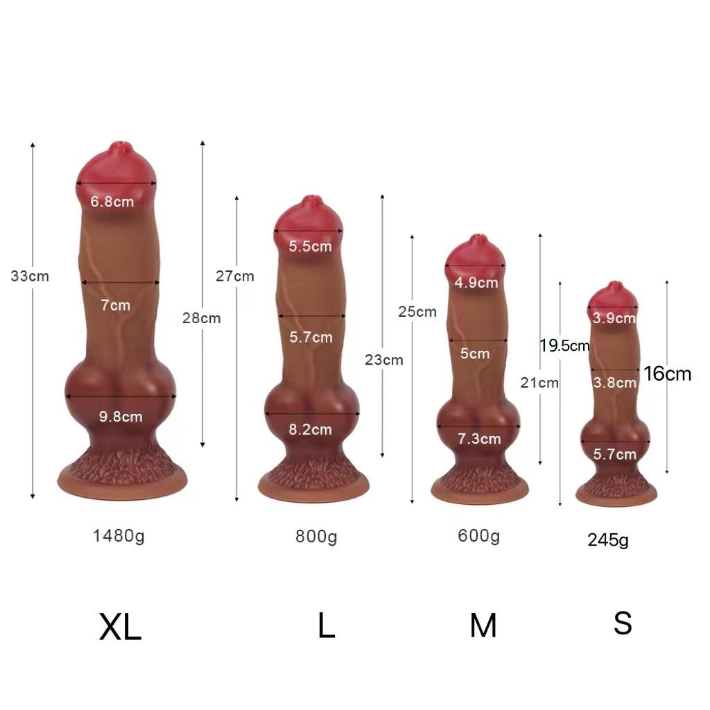 Huge Silicone Animal Dildo Anal Plug Sex Toy for Men Women Suction Cup Adult Supplies Large Dog Dildo