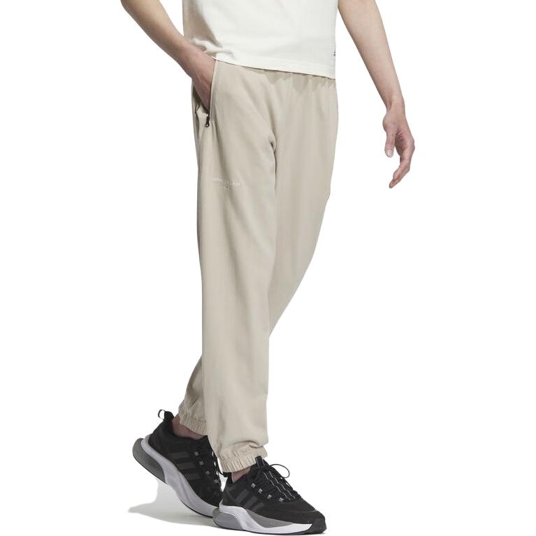 adidas Logo Print Sports Casual Pants Men Bottoms Gray IN6511