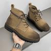 Mode Anti-Rutsch Handgemacht Herren Knöchelhohe Stiefel Wildleder Hohe Schuhe Outdoor Herren Wanderschuhe Sneaker Mode Männlich Motorrad Botas