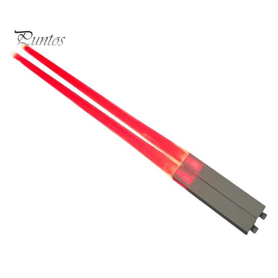 2Pcs LED Lightsaber Chopsticks with LR41 Batteries Luminous Chopsticks Light Up Party Supplies Fun Glowing Utensils for Sushi Noodles