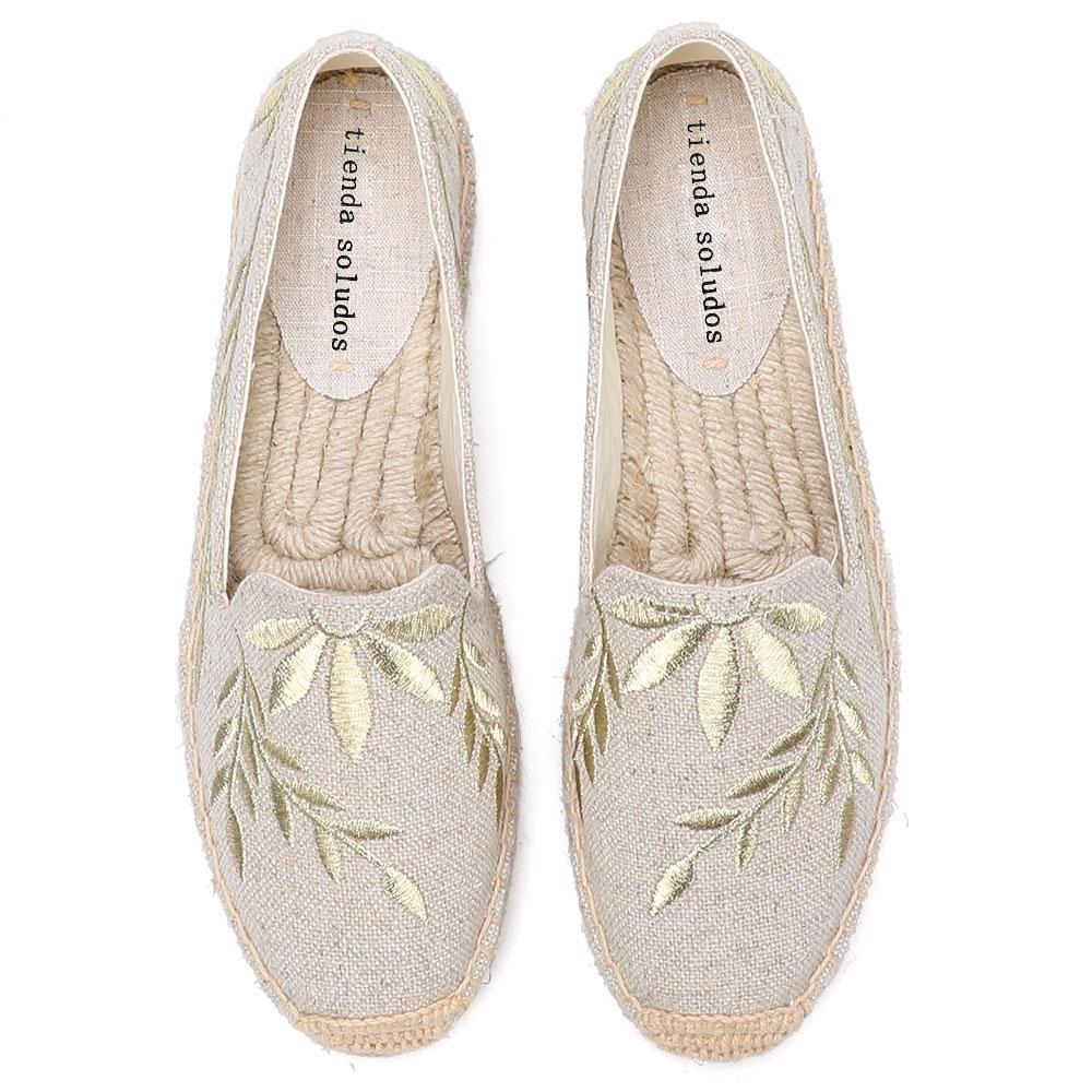 Kobiety Mieszkania Buty Slip On Ladies Canvas Lazy Loafers Oddychające Espadryle Obuwie na wiosnę i jesień