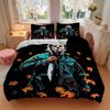 Halloween Horror Icon Print 3Pcs Bedding Setduvet Cover With 2 Bedropillowcase Home Birthday Gift