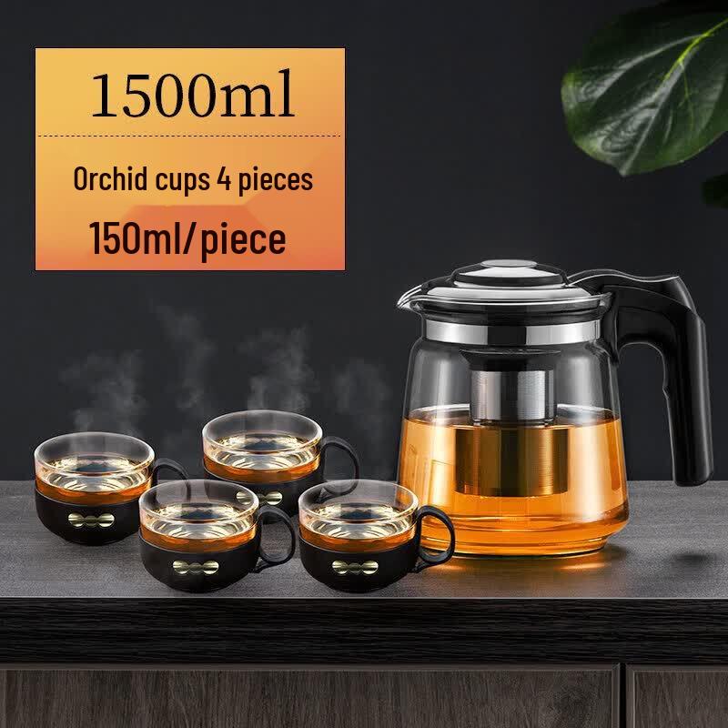 ZISIZ Glass Tea Infuser Pot