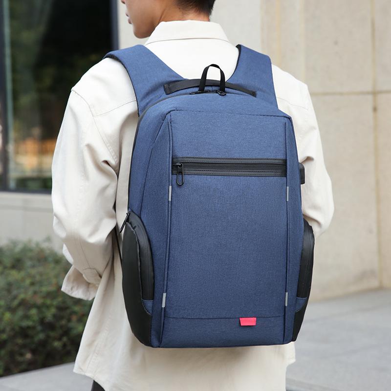 Neuer Unisex-Rucksack, einfarbig, wasserdicht und atmungsaktiv, Business-Mode, lässig, All-Match, Tagessparrucksack