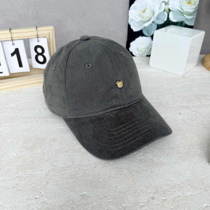 

25 New tooling style hat, sun protection visor, bear baseball cap, men s and women s caps, all-match серый