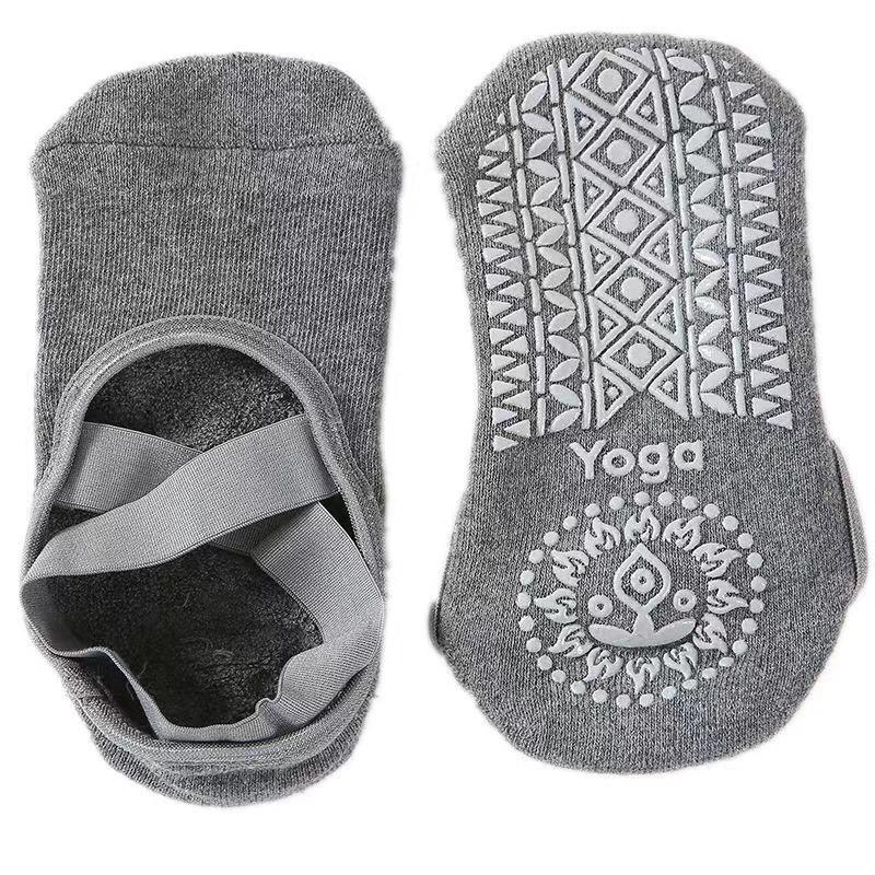 Frauen Yoga Anti-Rutsch-Socken Damen Belüftung Ballett Tanz Gym Fitness Pilates Baumwollsocken