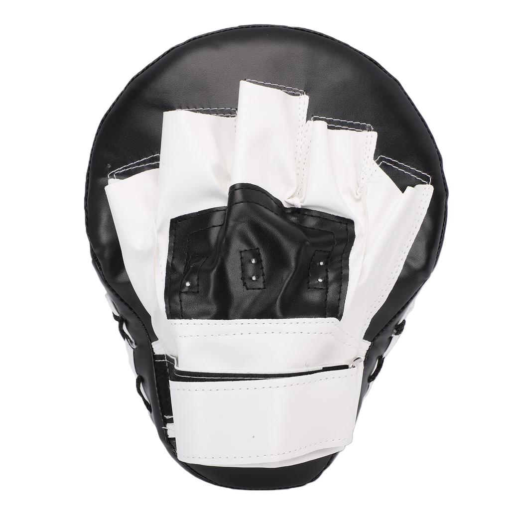 Boxing Curved Punching Mitt PU Leather Boxing Pad with Strap for Taekwondo Training