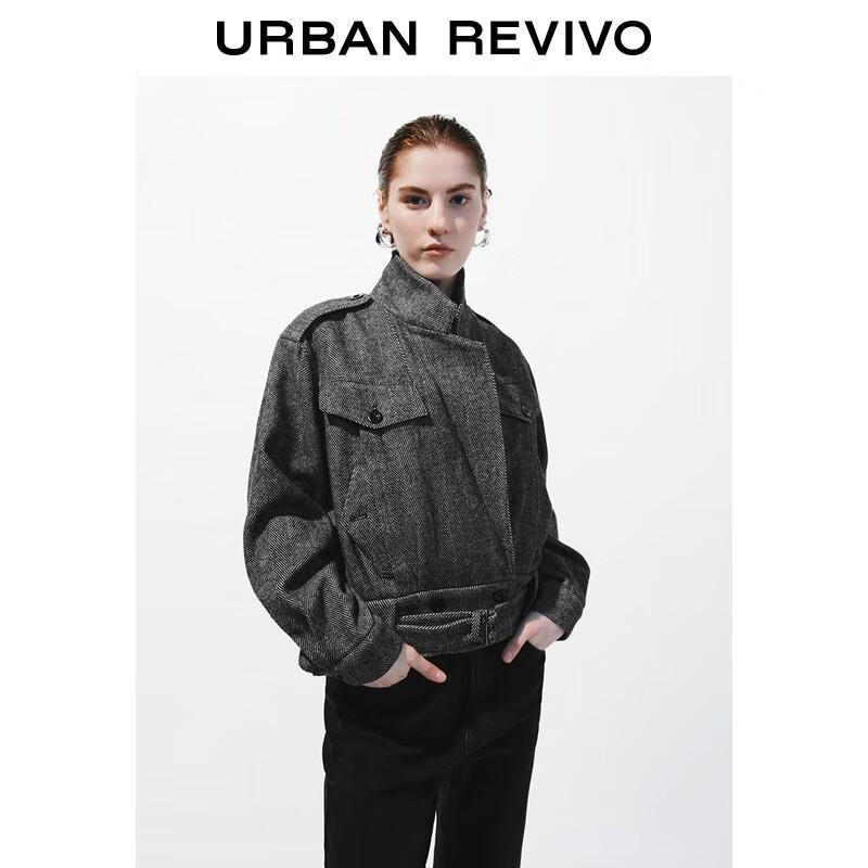 

Женская короткая куртка в гусиную лапку UR S