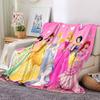 Princesses Pink Dreams Flannel Blanket Super Soft Warm Cozy Blanket For Sofa Bed Office Travel Allseason Home Decor Gift