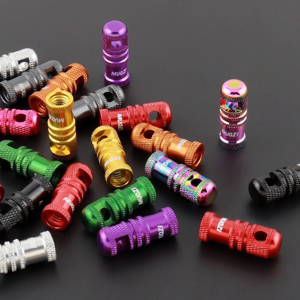 2PCS Wear Resistant Tubeless Tire Valve Cap Anti Corrosion Presta/Schrader Tire Valve Cap Bike Tire