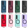Simple Matte Magnetic Case for Samsung Z Fold 7 Fold6 Fold5 Fold4 Fold3 Magsafe Wireless Charging Shockproof Hard Shell
