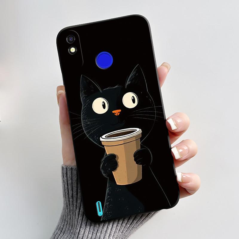 For Tecno Pop 3 Plus Spark 4 Lite Casing Luxury Cute Cool Boys Girls Black Matte Soft silicone Shockproof Back Phone Cover Case