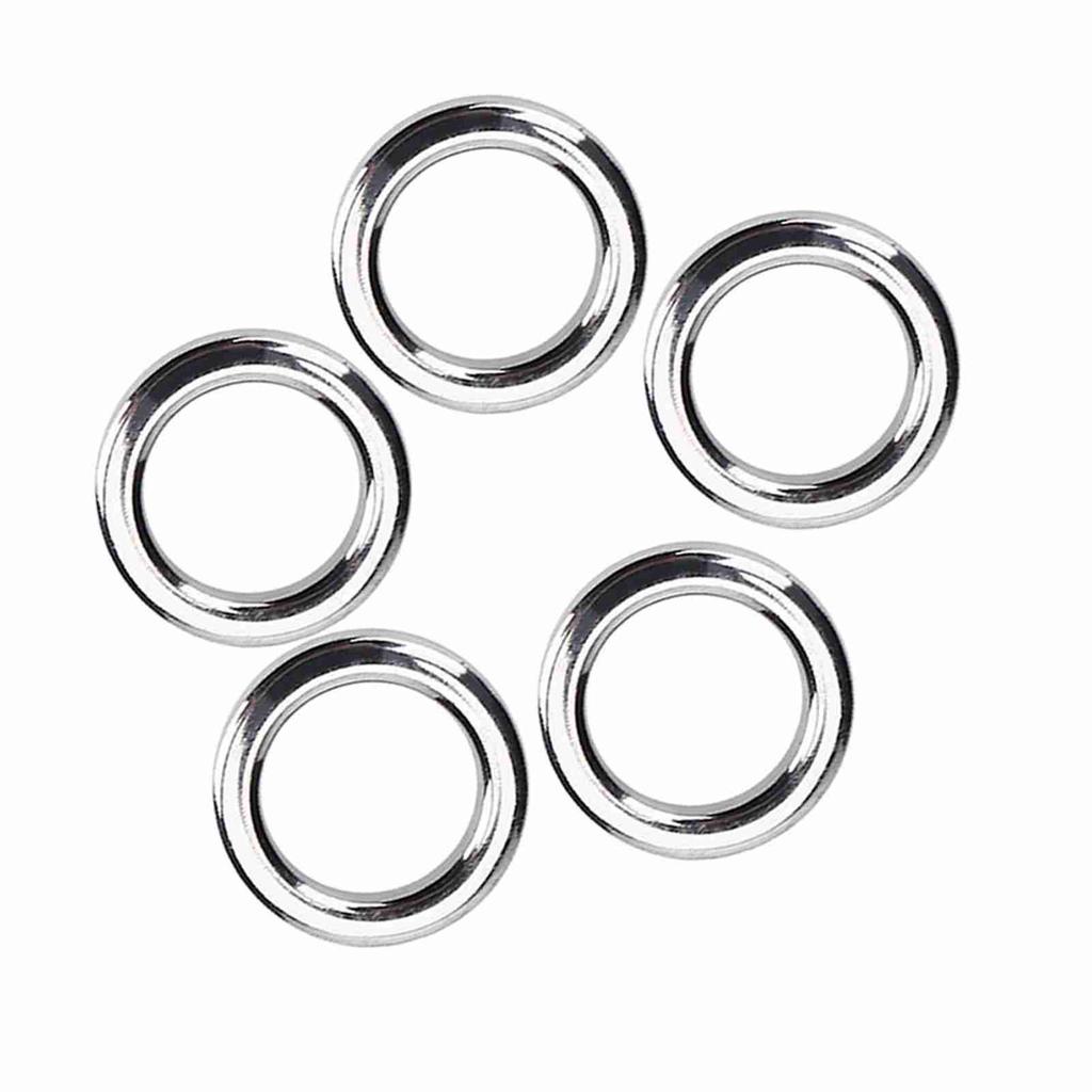 5 Sizes 50Pcs set Stainless Steel Fishing Split Rings Lure Bait Connector Accessory