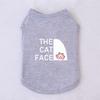 1 Pc Pet Vest, Text Print Summer Breathable Cat Clothing, Siamese, Ragdoll Silver Tabby Vest