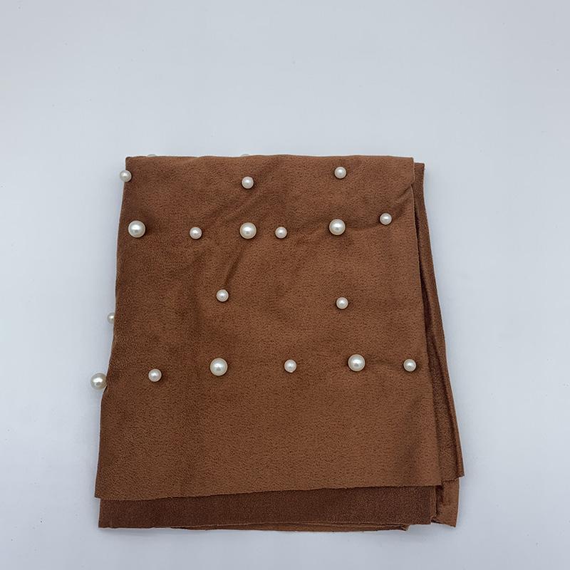 New Muslim Suede Turban Caps Twist Velvet Beading Hijab Bonnet Woman Indian Hat Head Wraps Turbante Femme Musulman