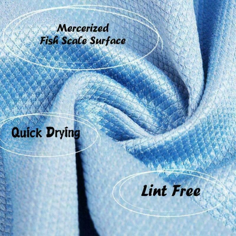 Fish Scale Microfiber Polishing Cleaning Cloth