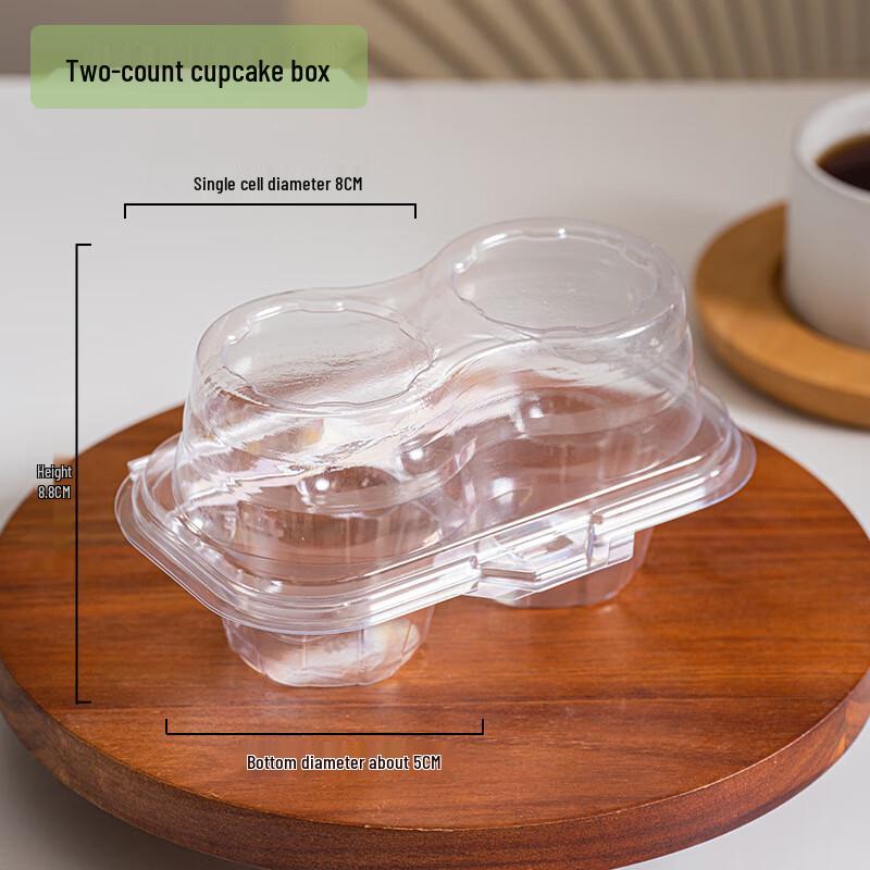 PET Cupcake Muffin Packaging Box