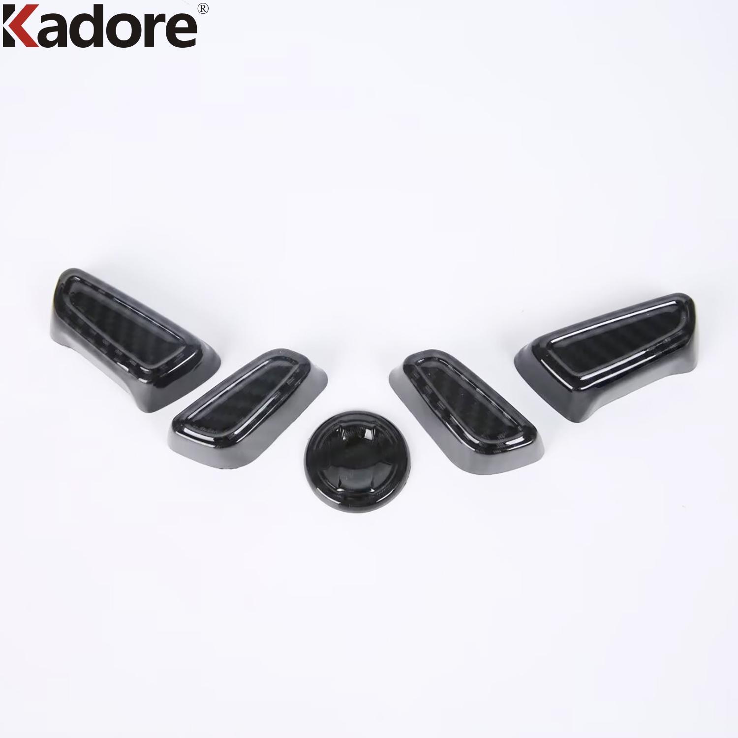 For Toyota Land Cruiser Prado LC250 2024 2025 2026 Carbon Fiber Car Seat Adjust Button Panel Cover Trim Interior Accessories seat adjust button 1