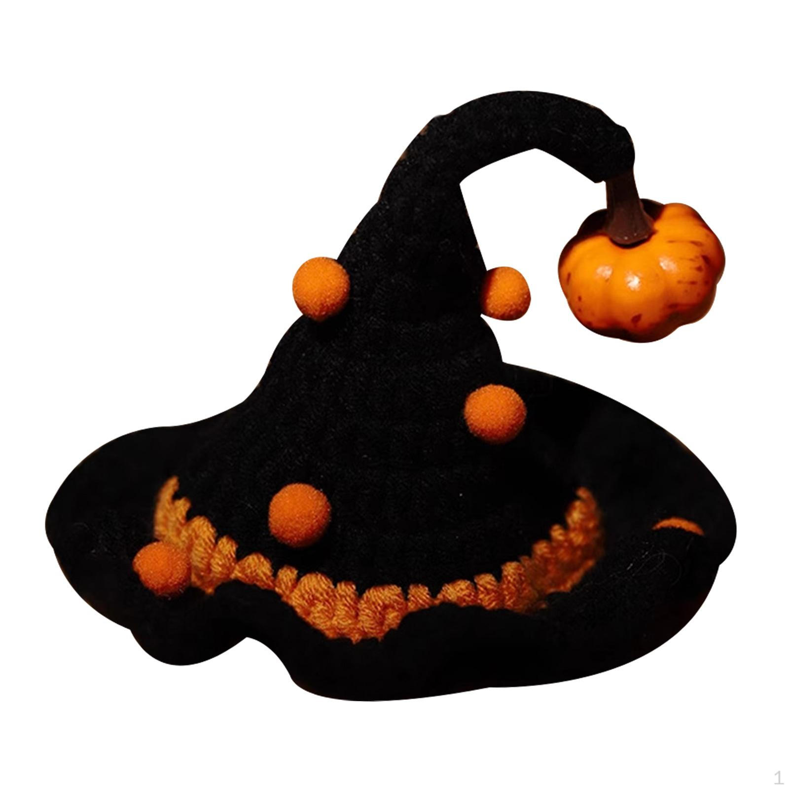 

Удобный вязаный вручную костюм кошки для Хэллоуина и аксессуары S Witch pumpkin hat