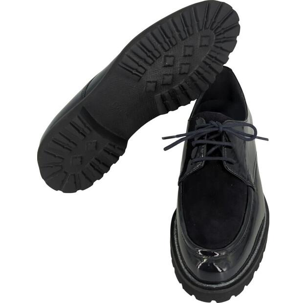 Женские полуботинки Sioux Meredith-749-h чёрные lackleder