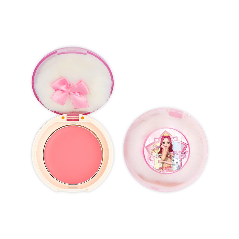 Little Bling Cream Blusher Secret Jouju (Ages 4+) Cream Cheek, Fruit Scent, Hypoallergenic, Kids  Cosmetics, Girls, Princess