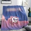 1PC Among Us Patterned Flannel Blanket Suitable For All Seasons for Home Decor Warmth and Comfort Gifts Holiday Present