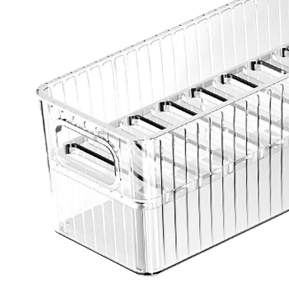 Removable Dividers Phone Case Organizer Transparent Clear Cosmetics Container Cabinet Storage