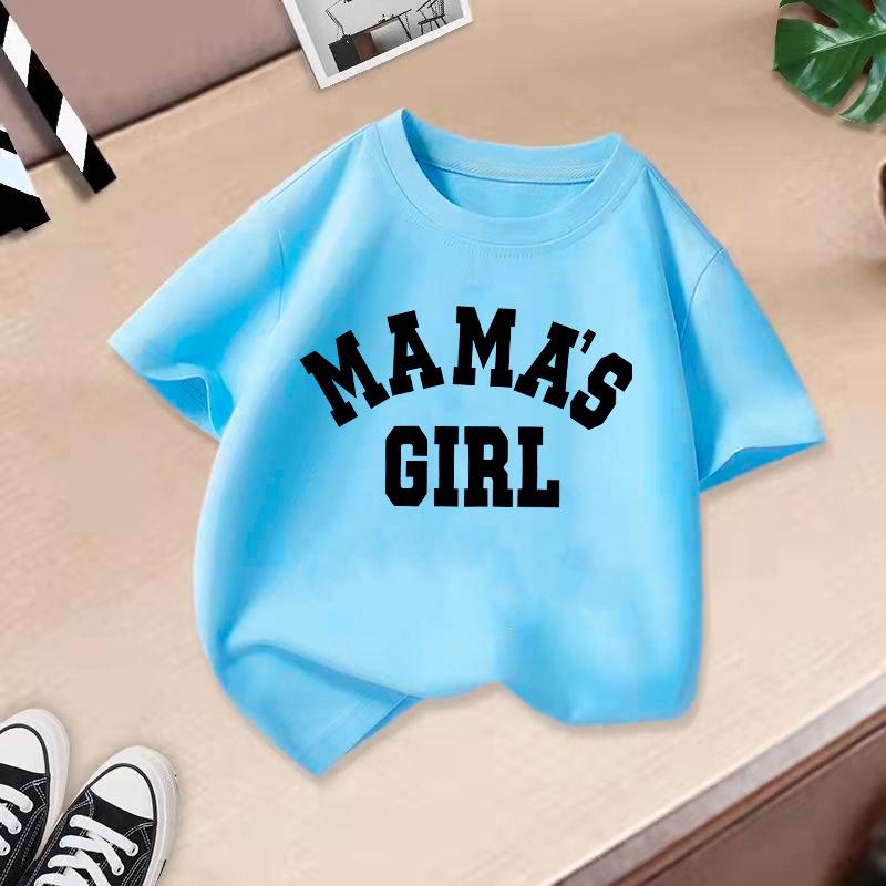 Kinder T-Shirt Buchstabenaufdruck 2-13J Kinderkleidung 100% Baumwolle T-Shirt Tops Tee2-13J Jungen Mädchen Baby T-Shirt