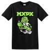 MxPx Punk Rock Band T Shirt Green Cartoon Car Graphic Music Fan Bold Racing Tee