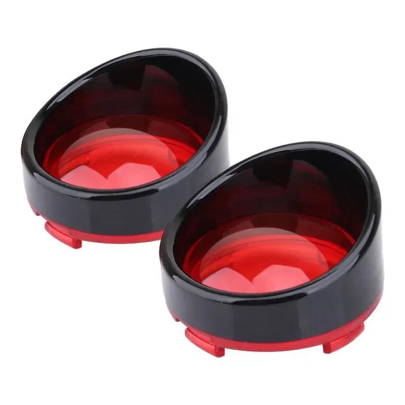 For Harley Touring Sportster Softail Dyna V-Rod Motorcycle ABS Turn Signal Light Blinker Bezels Indicator Lens Trim Lens Cover