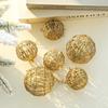 Hot Sale Brand New Christmas 6PCS Party Tree Baubles Decoration Gold Ball